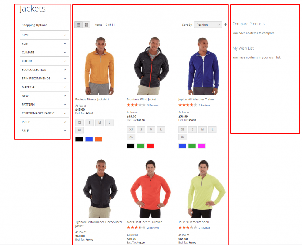 magento 2 page layout