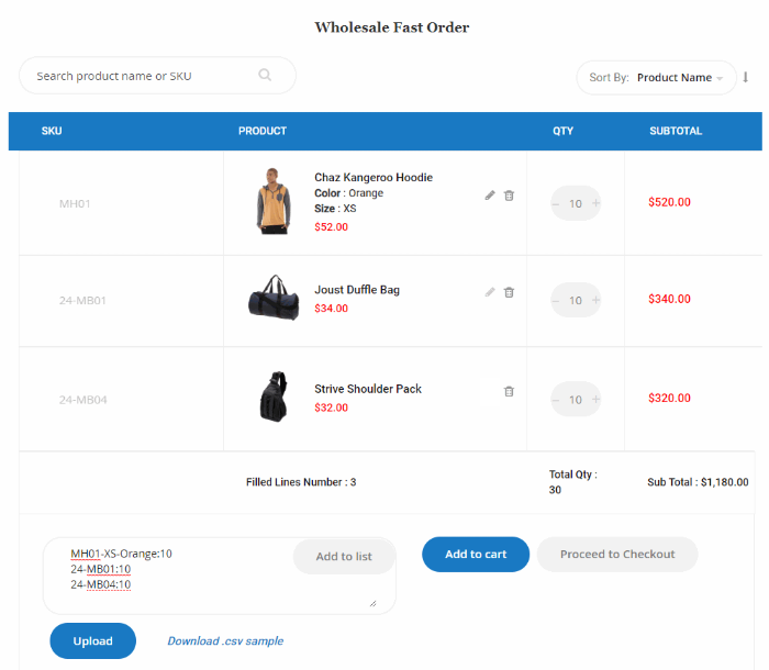 magento-b2b-quick-order-multiple-product