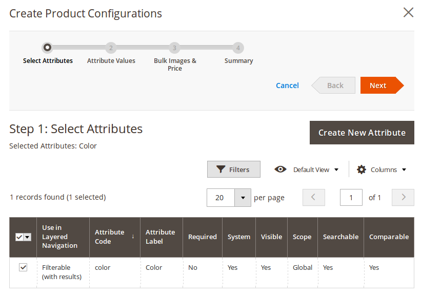 Create-configurable-products-magento 2-step 3