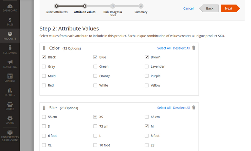 Create-configurable-products-magento 2-step 4