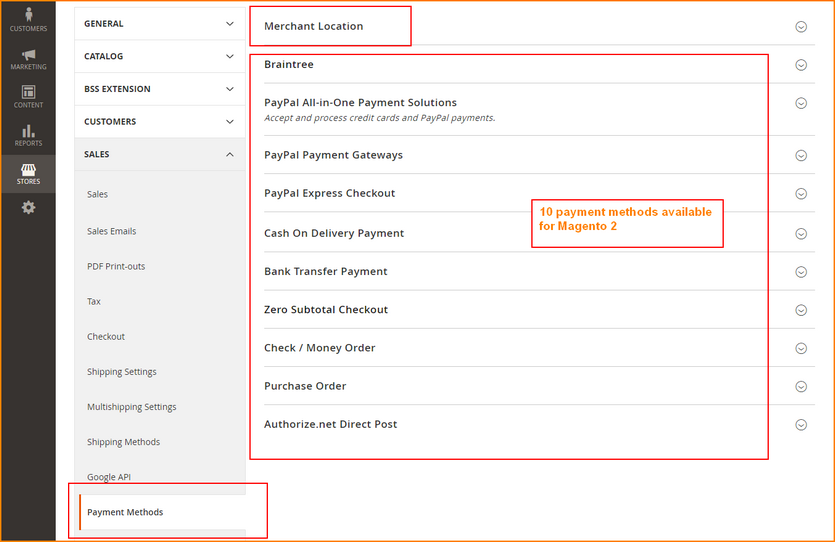 Magento-2-payment-methods-configuration