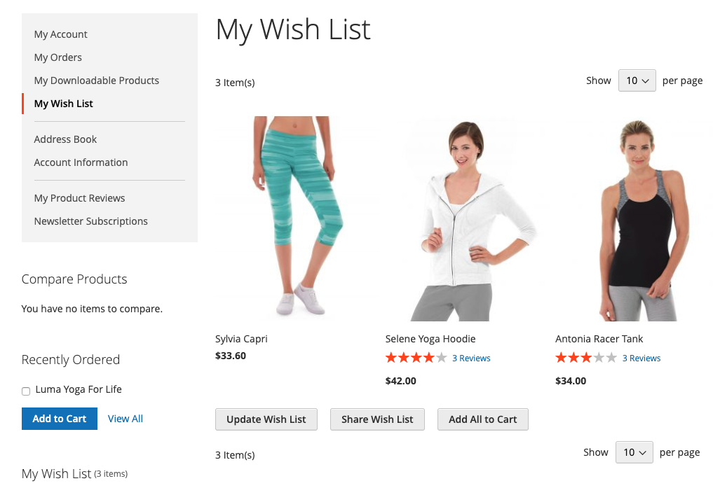 magento-wishlist