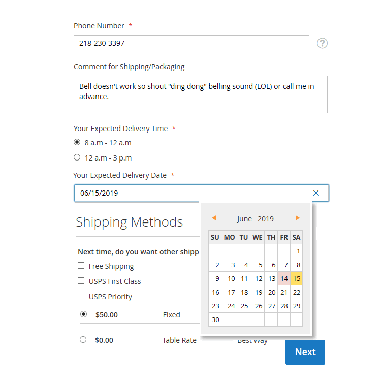 Magento-2-custom-checkout-fields-in-shipping-address-and-shipping-methods