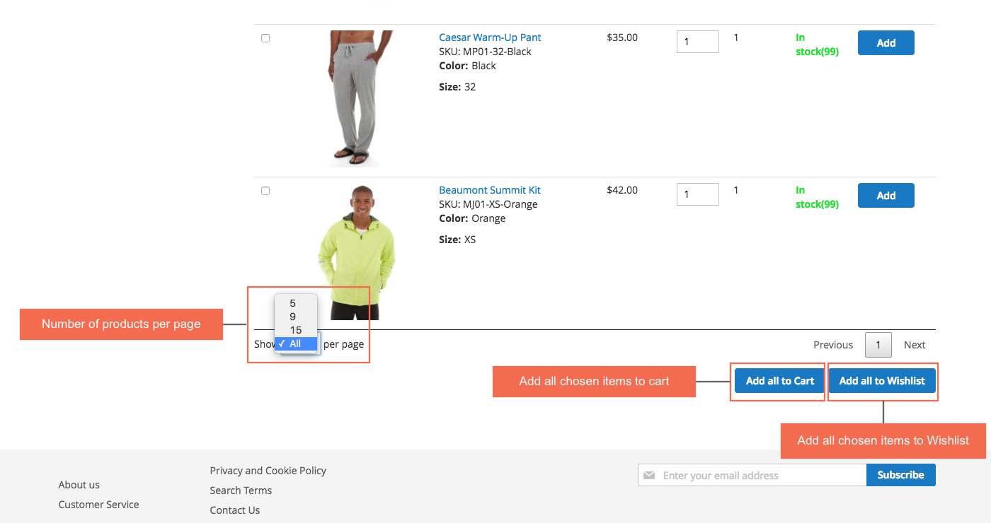 Reorder magento 2 - add multiple products to cart 