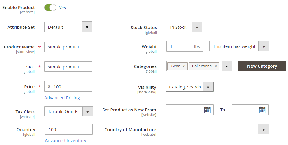 Product-general-settings