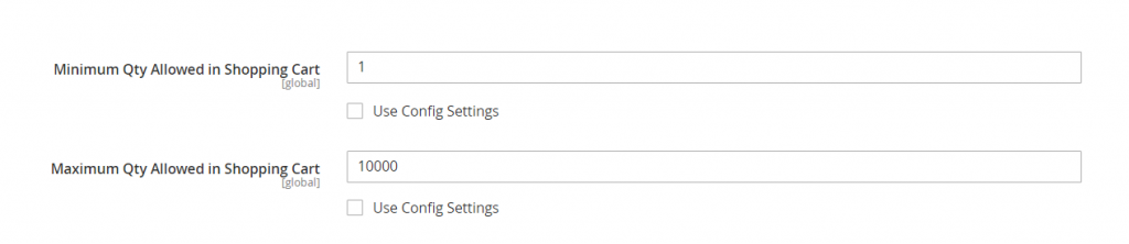 Min Max Qty Allowed in shopping cart configuration in Magento 2