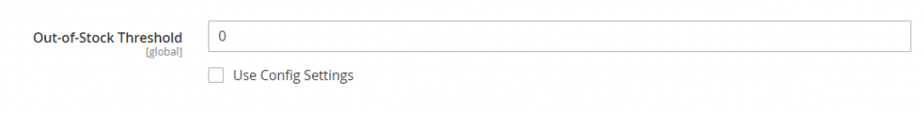 Out-of-stock Threshold configuration in Magento 2