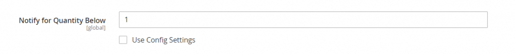 Notify for quantity below configuration in Magento 2