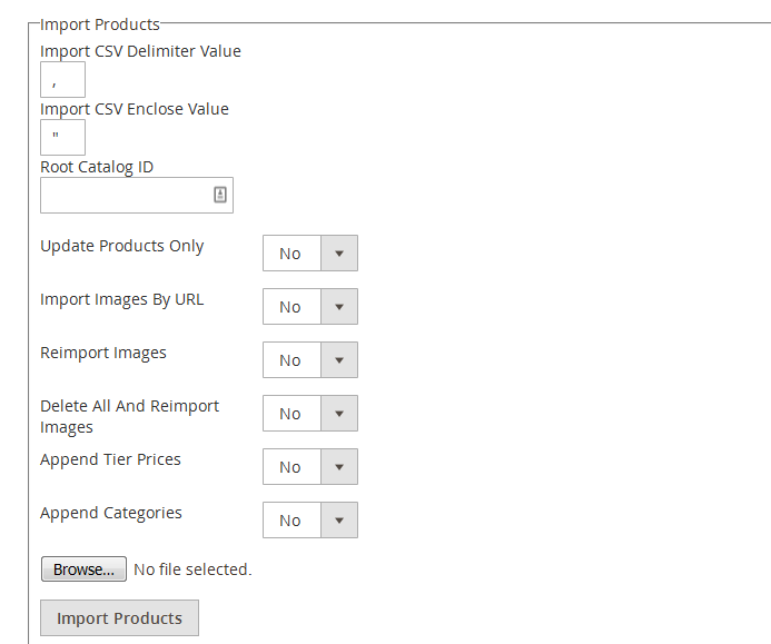 magento mass product import -magesales