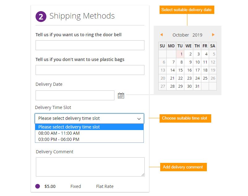 Shipping methods in Magento 