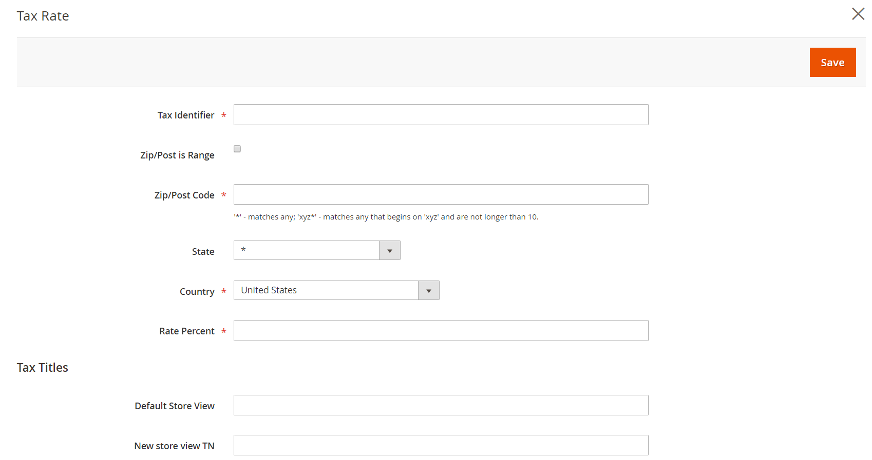 magento 2 add new tax rate