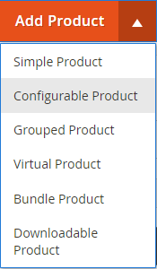 Add Product Menu