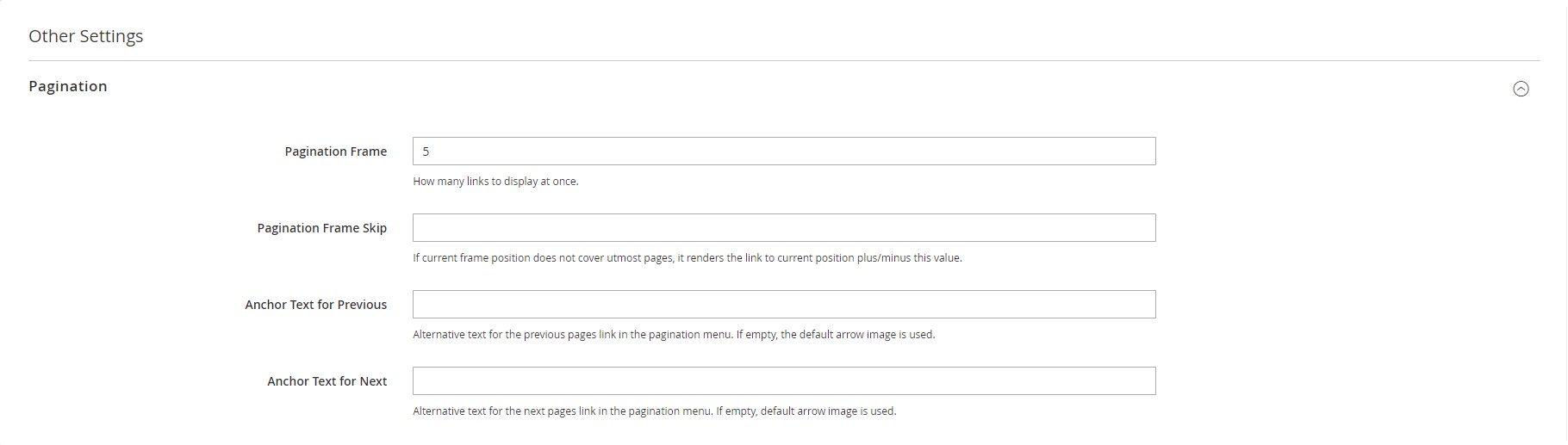 Magento 2 Pagination Config