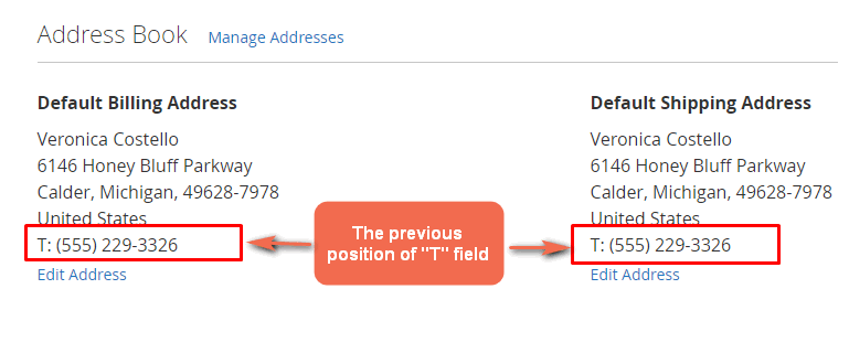 magento 2 customer address tempalates 