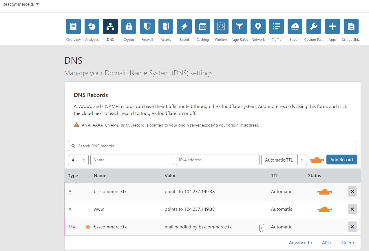 CND tab cloudflare cdn magento 2