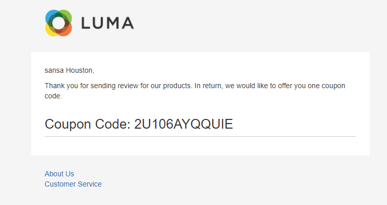 review reminder magento 2 coupon template