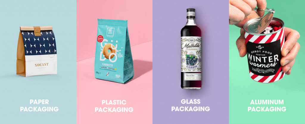 most common packaging materials