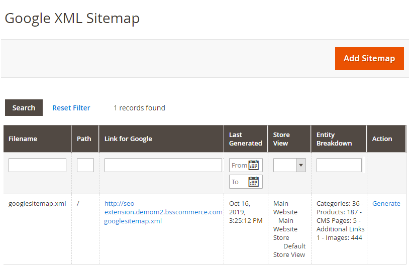 xml-sitemap-management