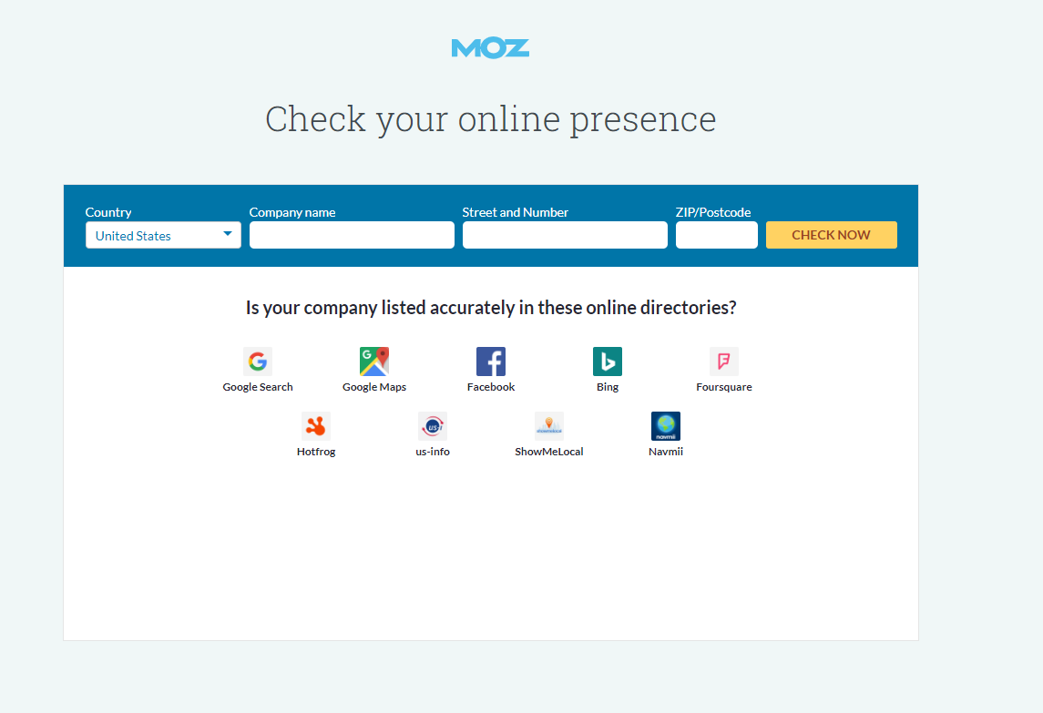 local seo audit with moz