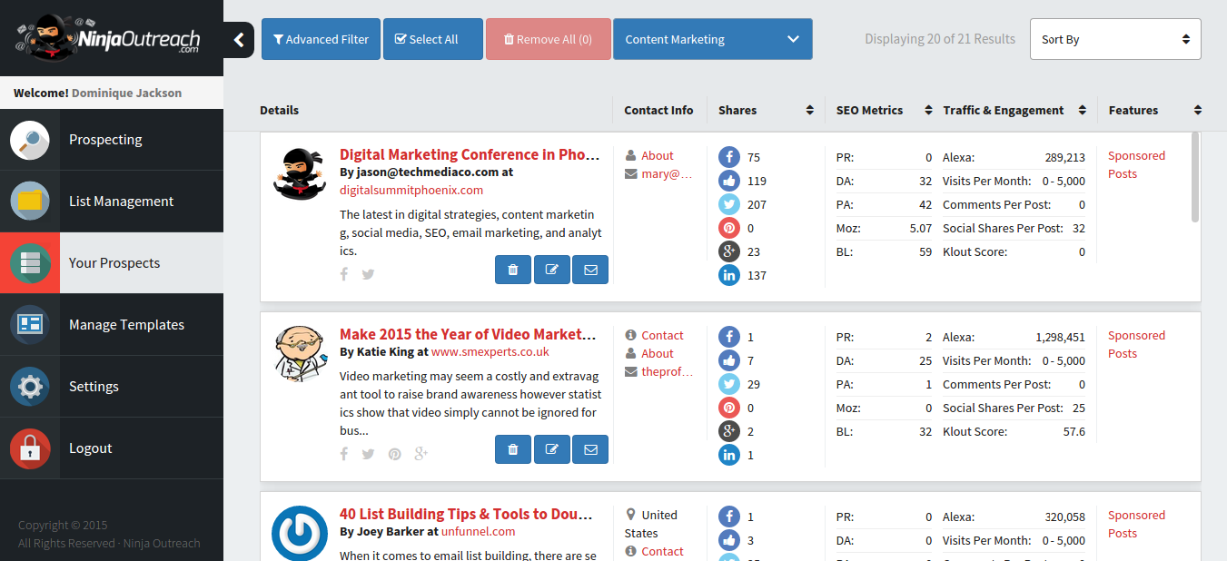 ninja outreach for faster guest posting