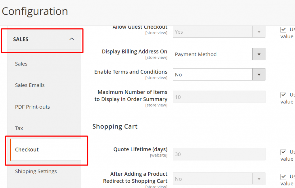 magento-2-onepage-checkout-config