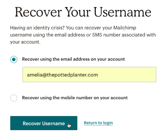 recover-your-username-mailchimp-account