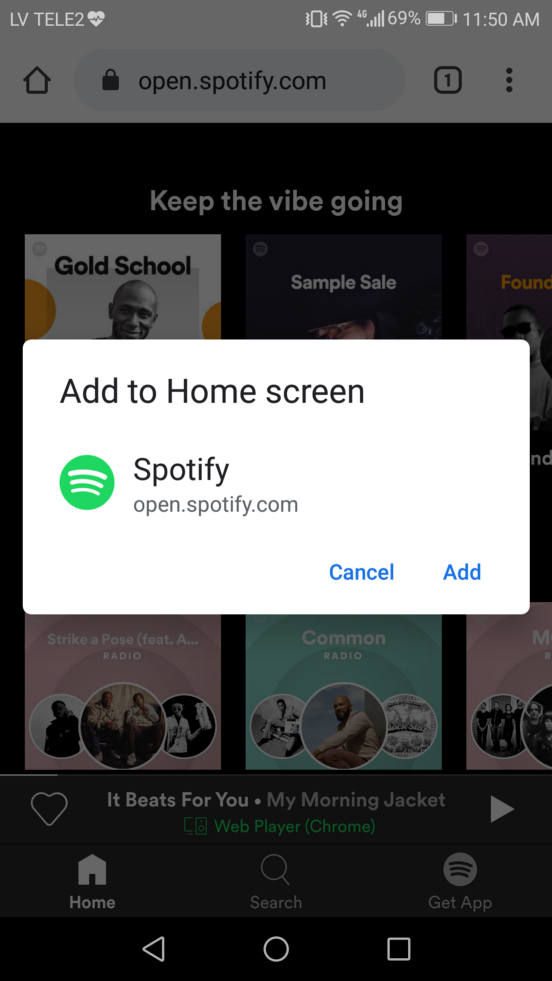 pwa examples spotify