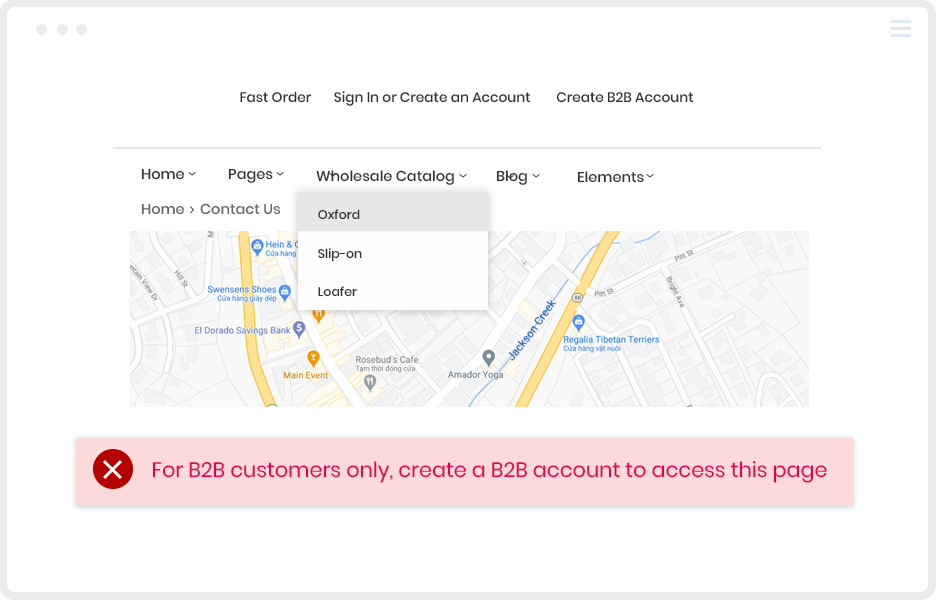 magento b2b b2c - category permission