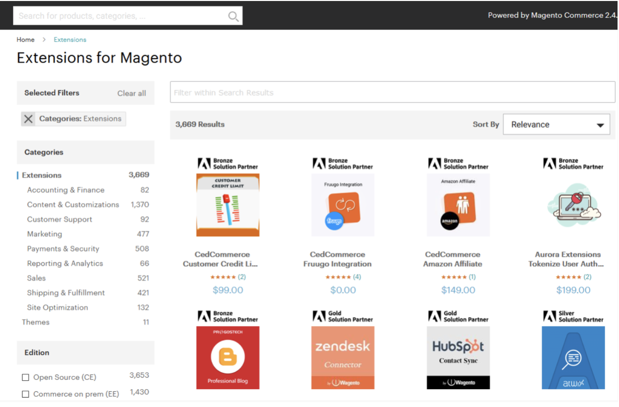 Magento Marketplace 