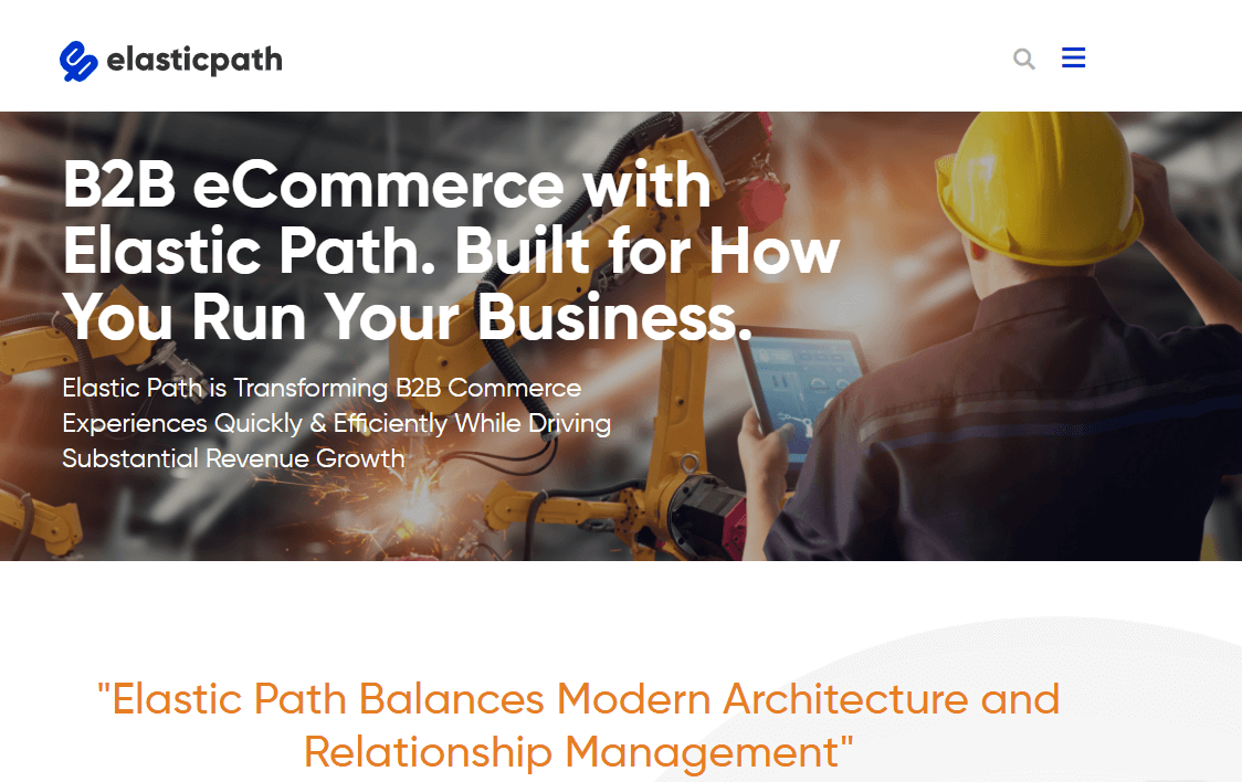 B2B wholesale platform - Elastic Path Software