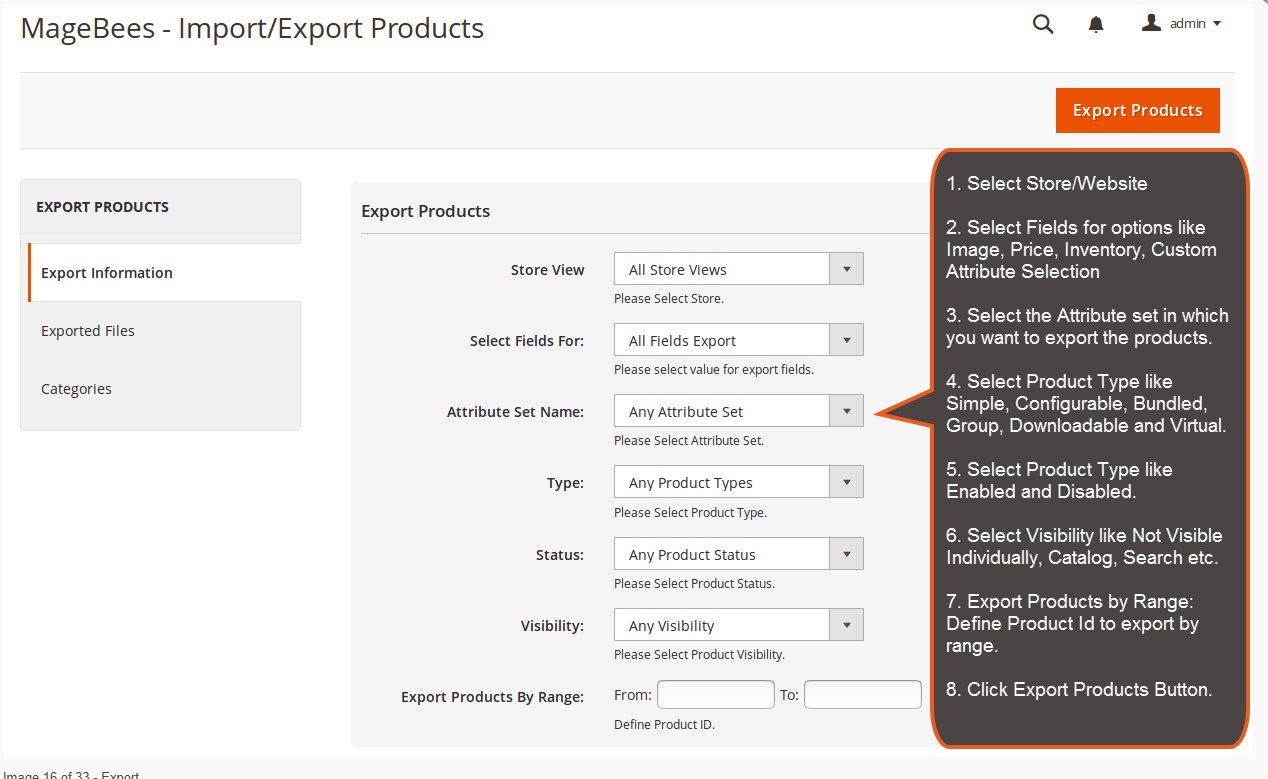 MageBees Import Export Product Extension