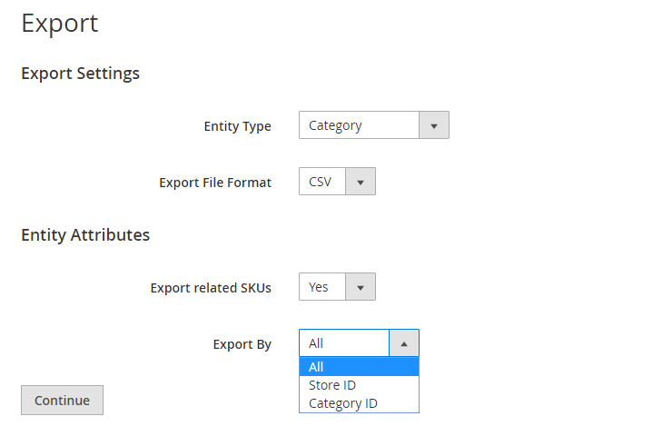 export-categories-in-Magento-2