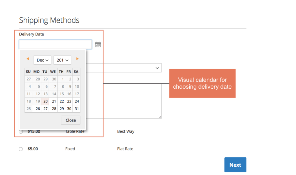 magento 2 order delivery date