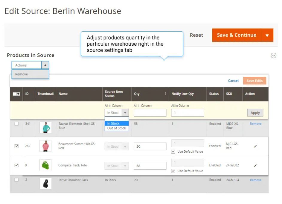 Multi Warehouse Inventory by Amasty