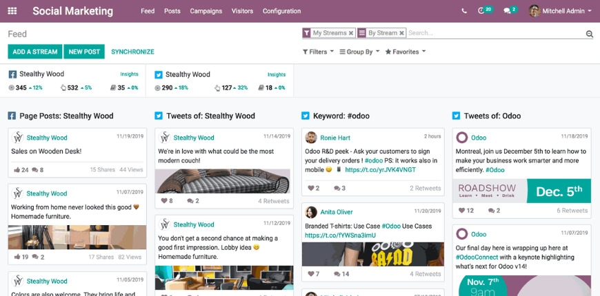 Odoo Social Marketing