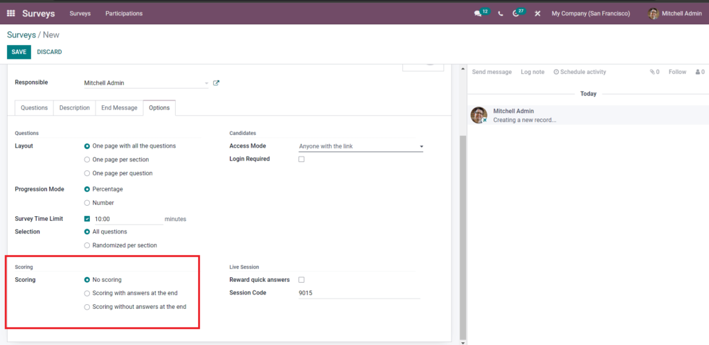 Scoring | Odoo Surveys