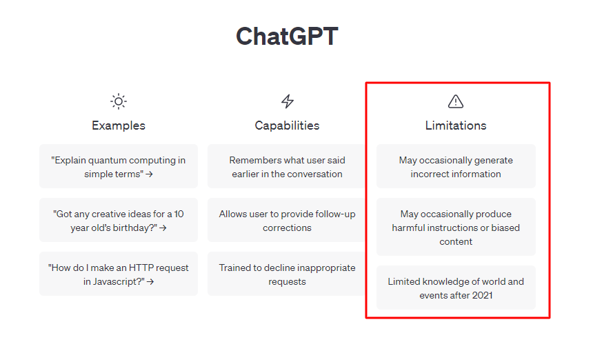 Chatgpt-limitation