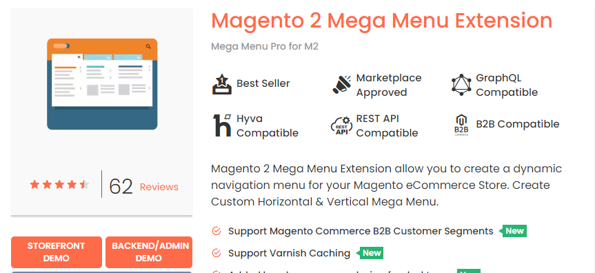 magedelight mega menu