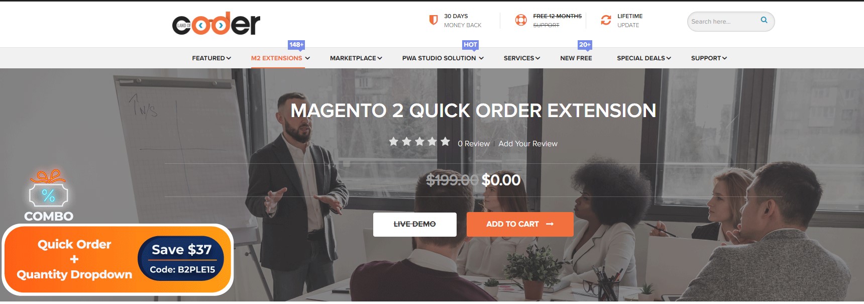 Magento 2 Quick Order extension by Landofcoder