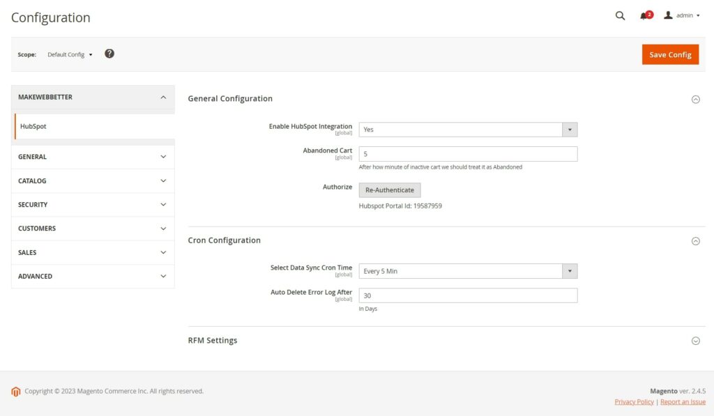 magento hubspot integration