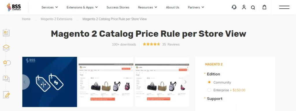 Magento 2 Catalog Price Rule Per Store View