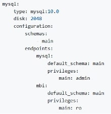 Supply Business Intelligence MySQL credentials