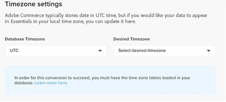 set Timezone settings