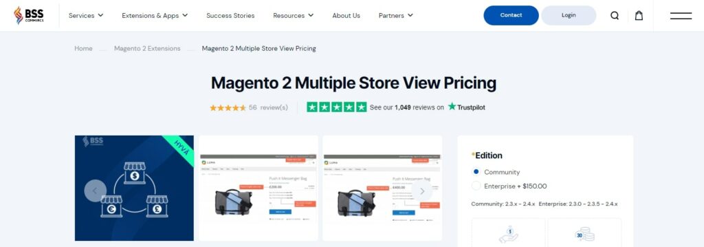 Magento 2 Multiple Store View Pricing BSS Commerce