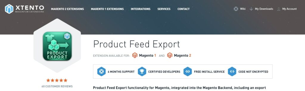 Product Feed Export Xtento