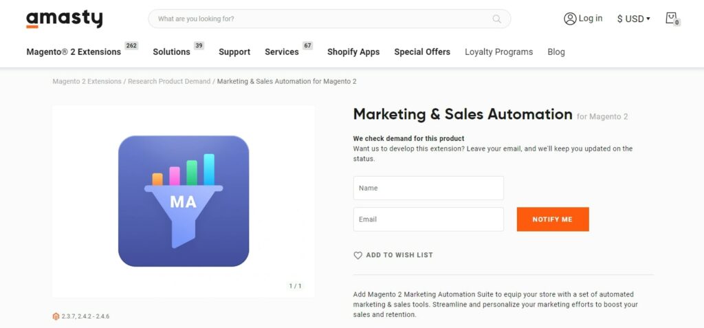 Magento 2 Marketing and Sales Suite Amasty