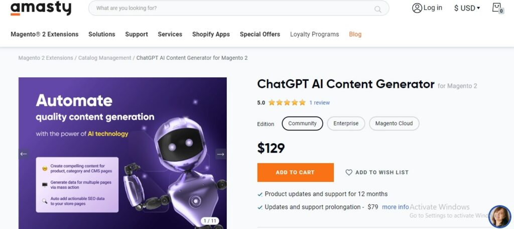 ChatGPT AI Content Generator for Magento 2 - Amasty