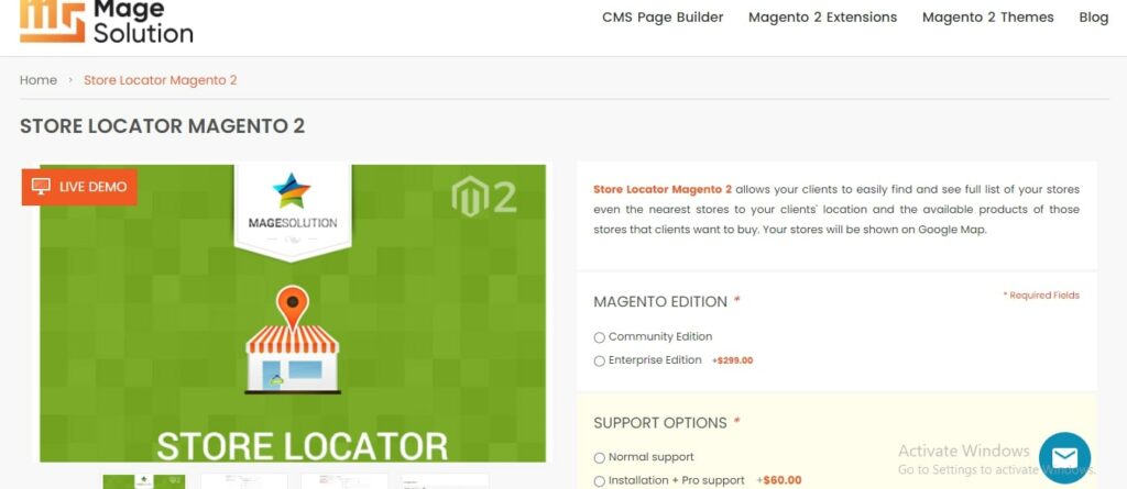 Free Store Locator Magento 2 Extension by Mage Solution