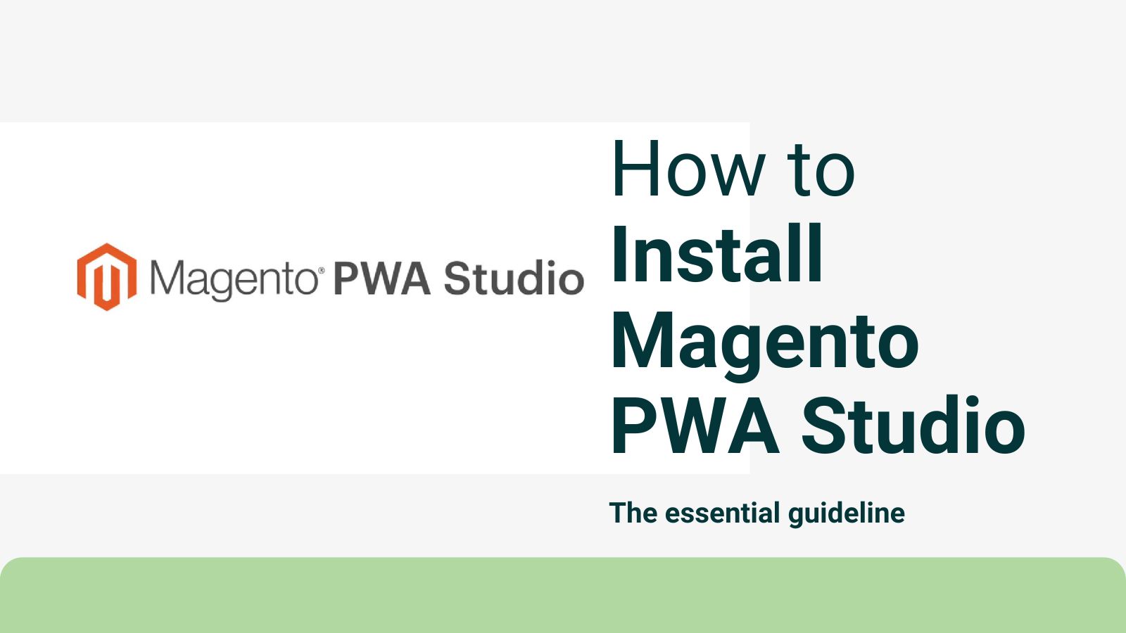 How to install Magento PWA studio 