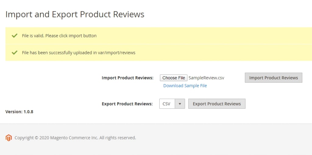 Import and Export Product Reviews 1 